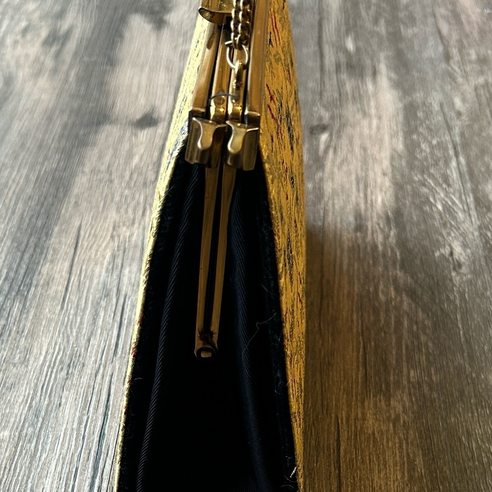 Rare Vintage 1950s Edwards Bag, Convertible Gold and Black Evening Purse - Picture 6 of 16